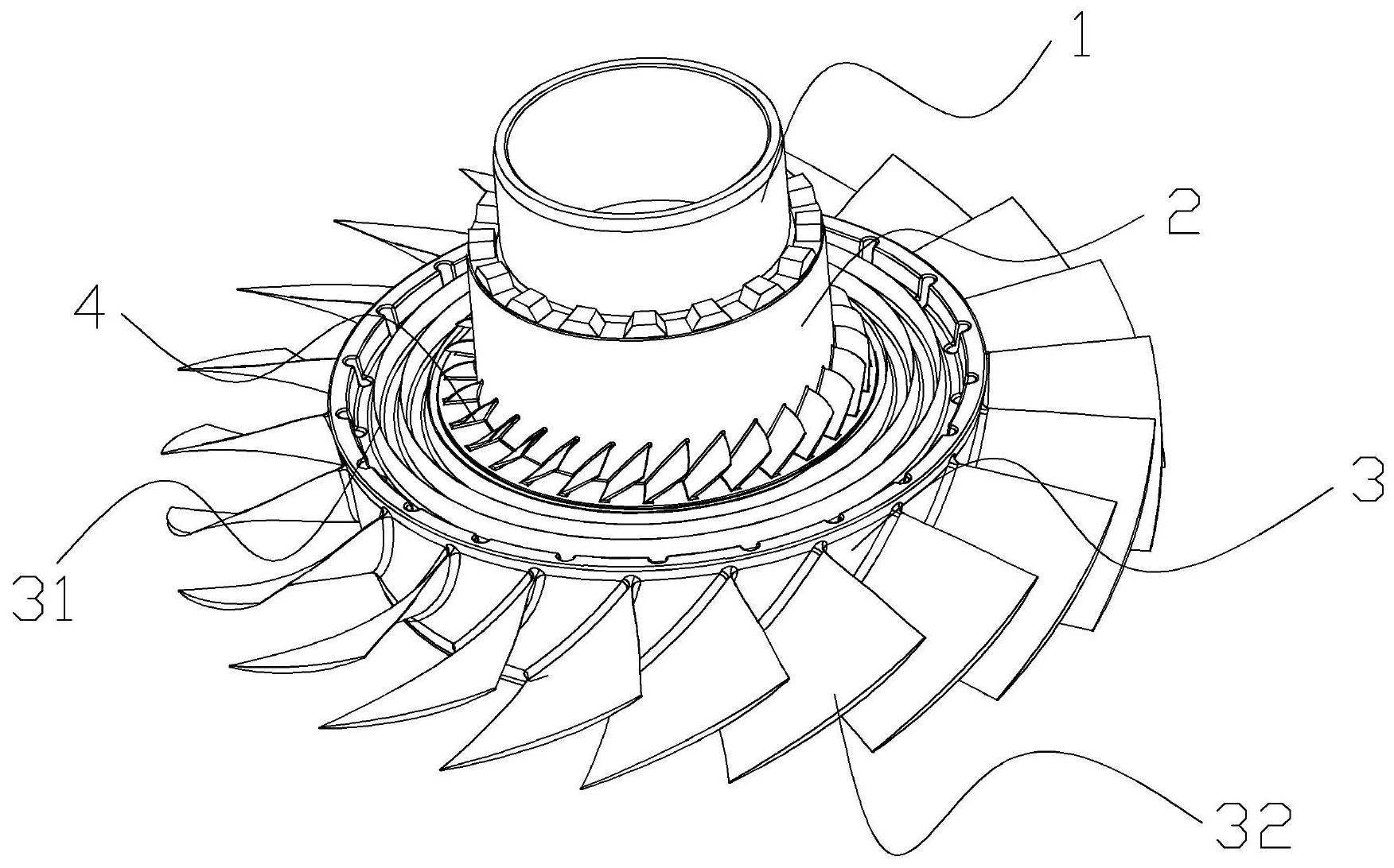 一种燃气涡轮用压气机转子封严结构