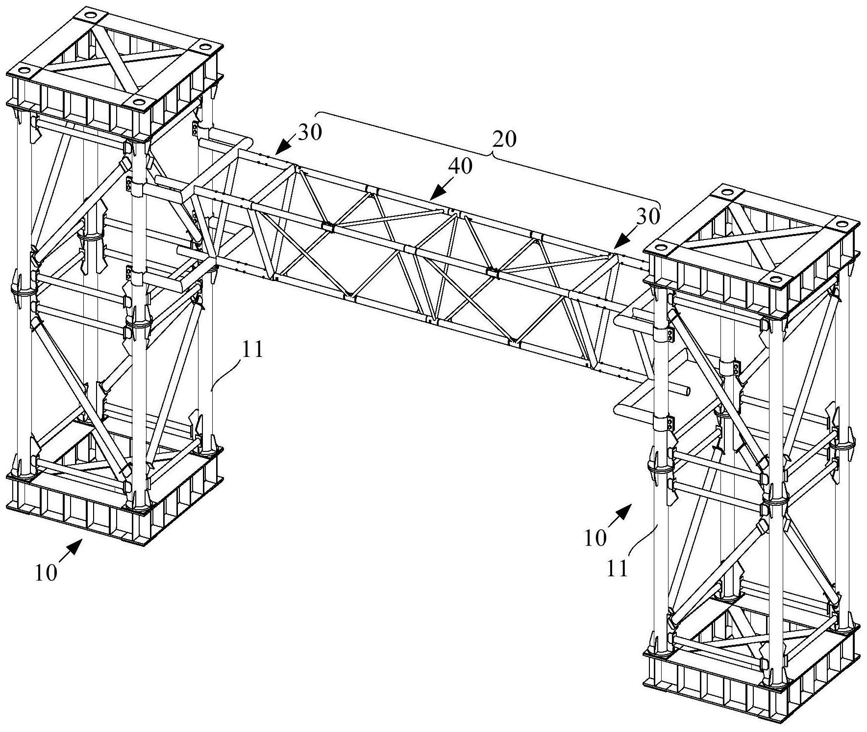 钢结构施工用的临时支撑装置及其施工方法