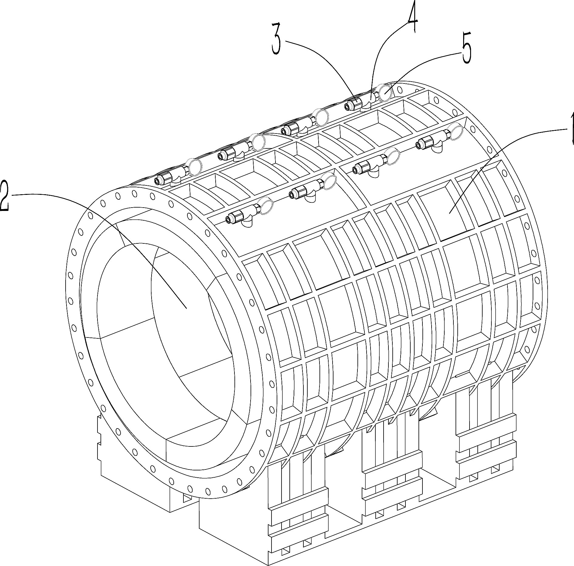 钢套筒内防止负环管片上浮装置