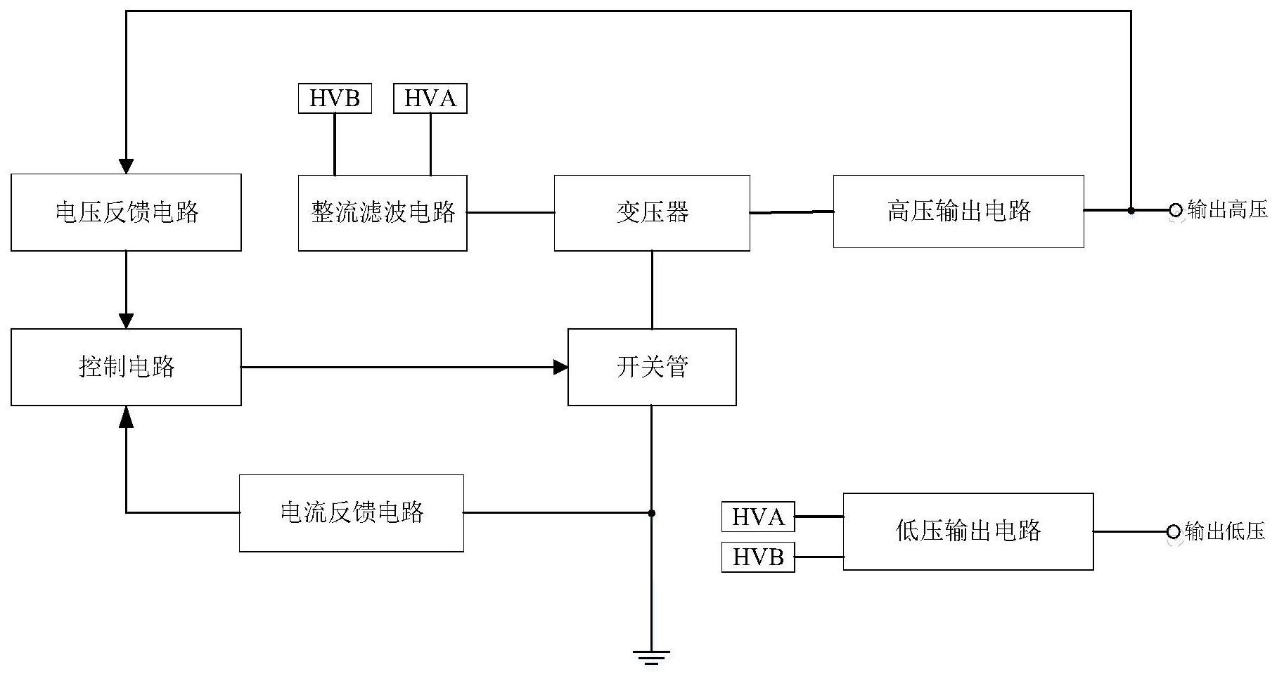 压电陶瓷微位移驱动电源的供电电路