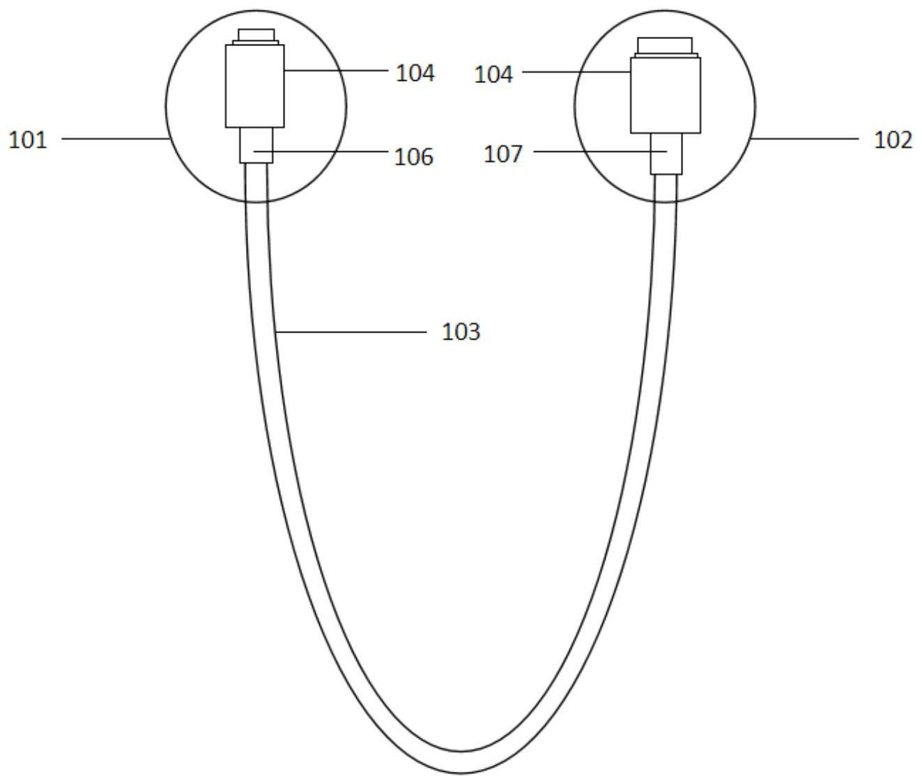 一种高拉力承载的数据线及其制备方法