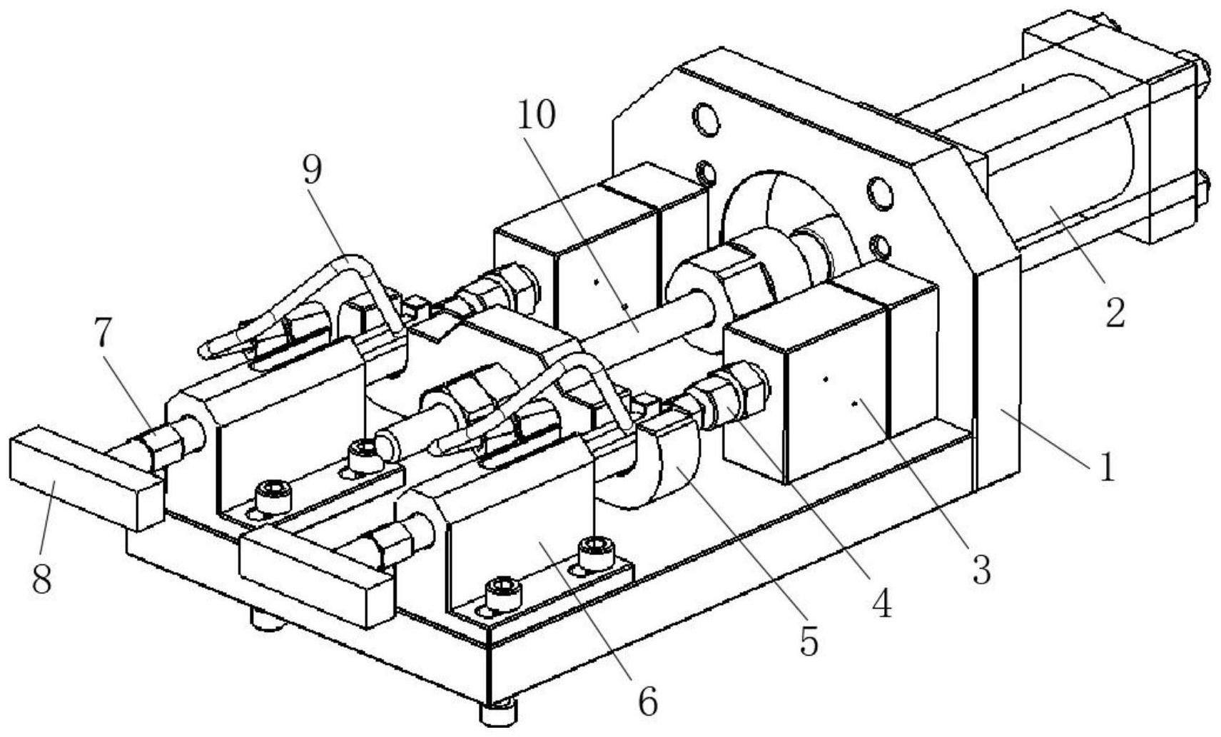 一种自增强系统台用油管快速装夹机构