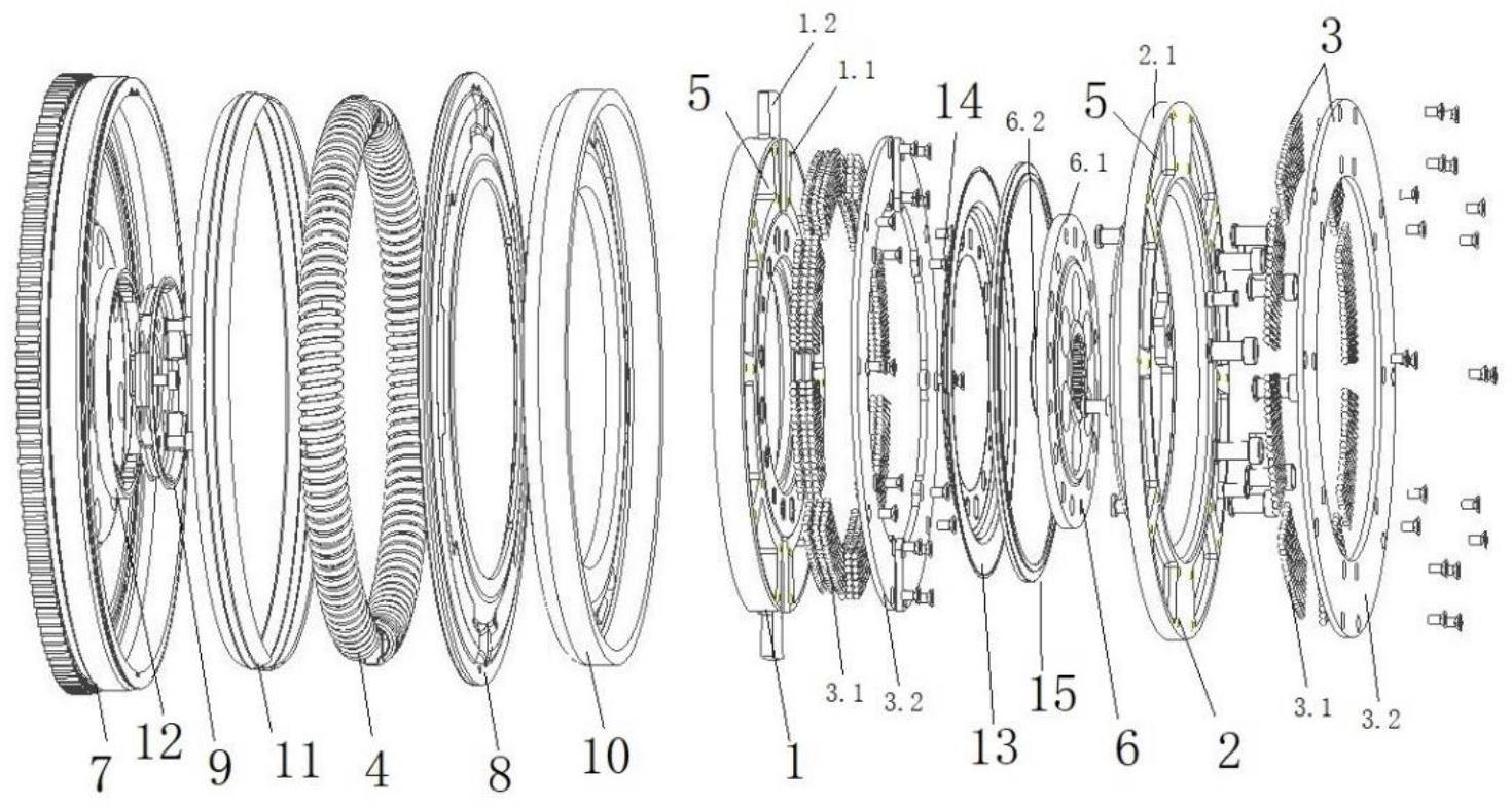 一种带有颗粒阻尼结构的双质量飞轮专利_专利查询 - 天眼查
