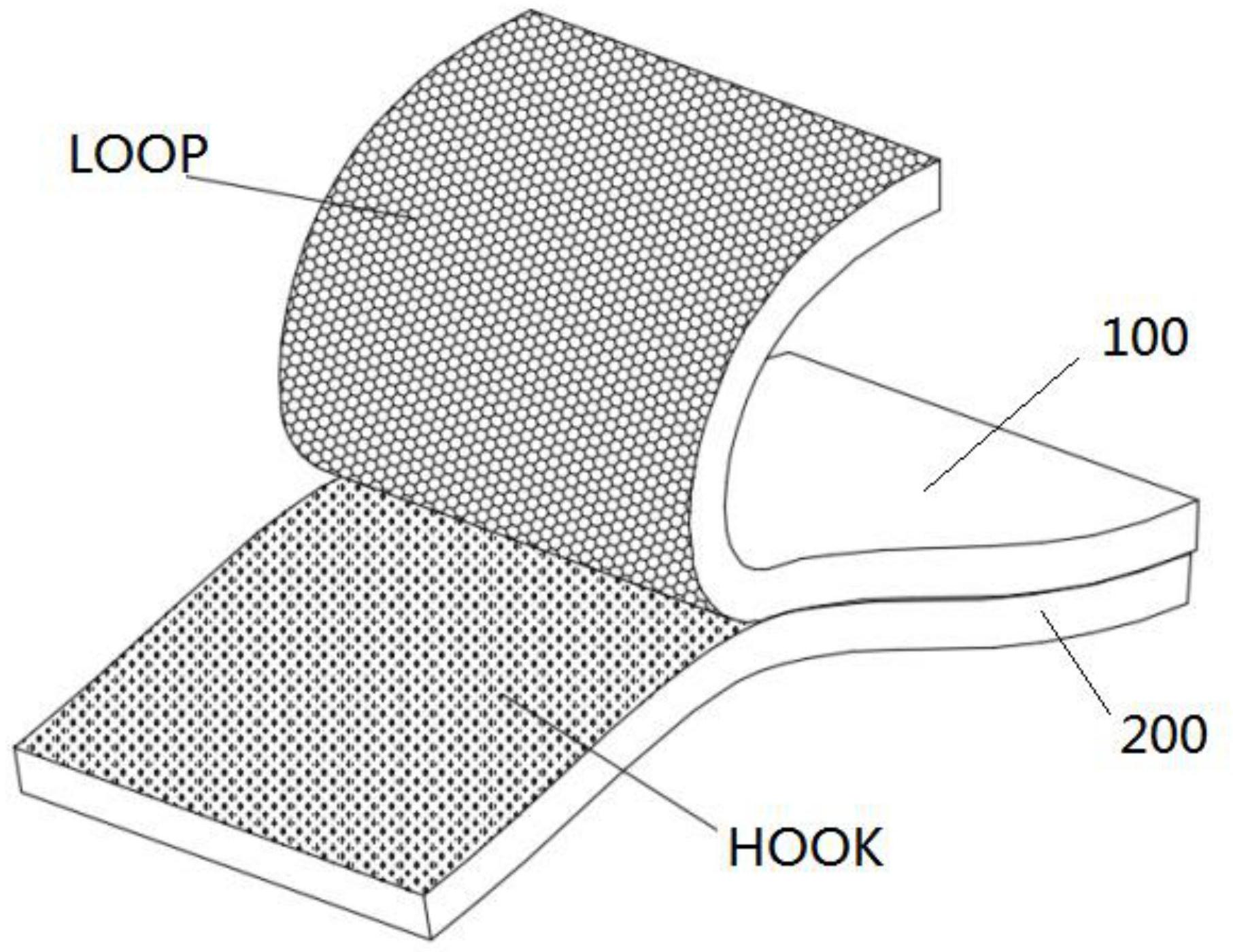 一种新型底贴布pvc弹性地板及其加工方法和装置