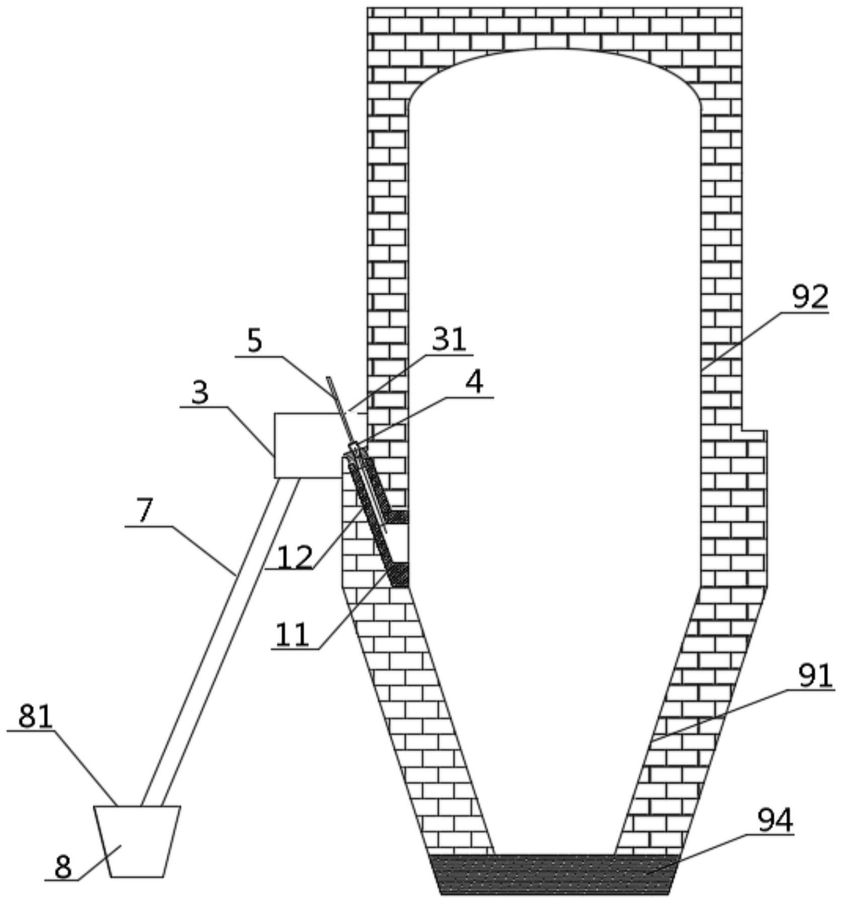 氯化炉中部排熔盐装置及具有所述装置的氯化炉