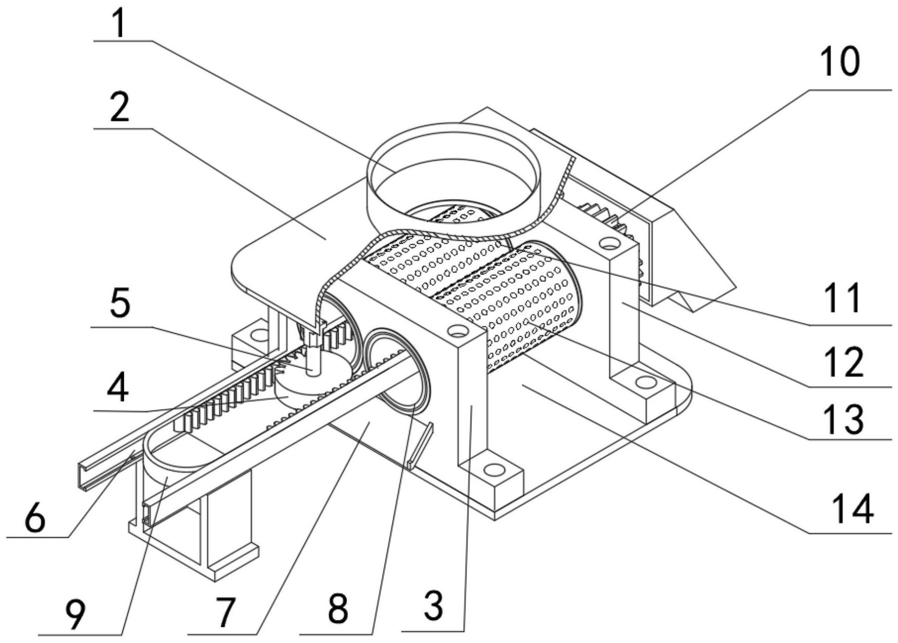 一种对辊挤压式推杆切料造粒机