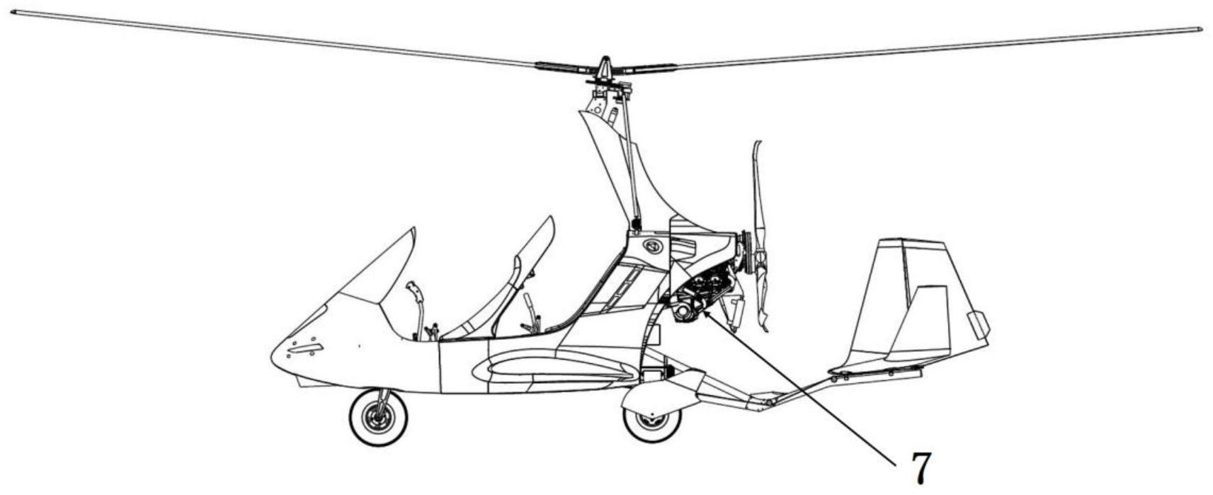 自转旋翼机旋翼预旋操纵装置及其操纵方法