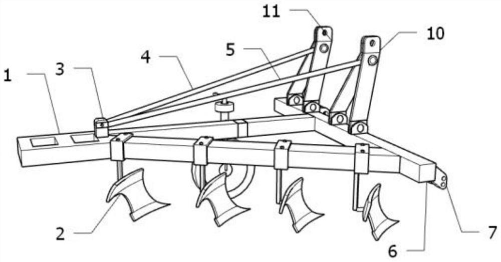 多功能四铧犁