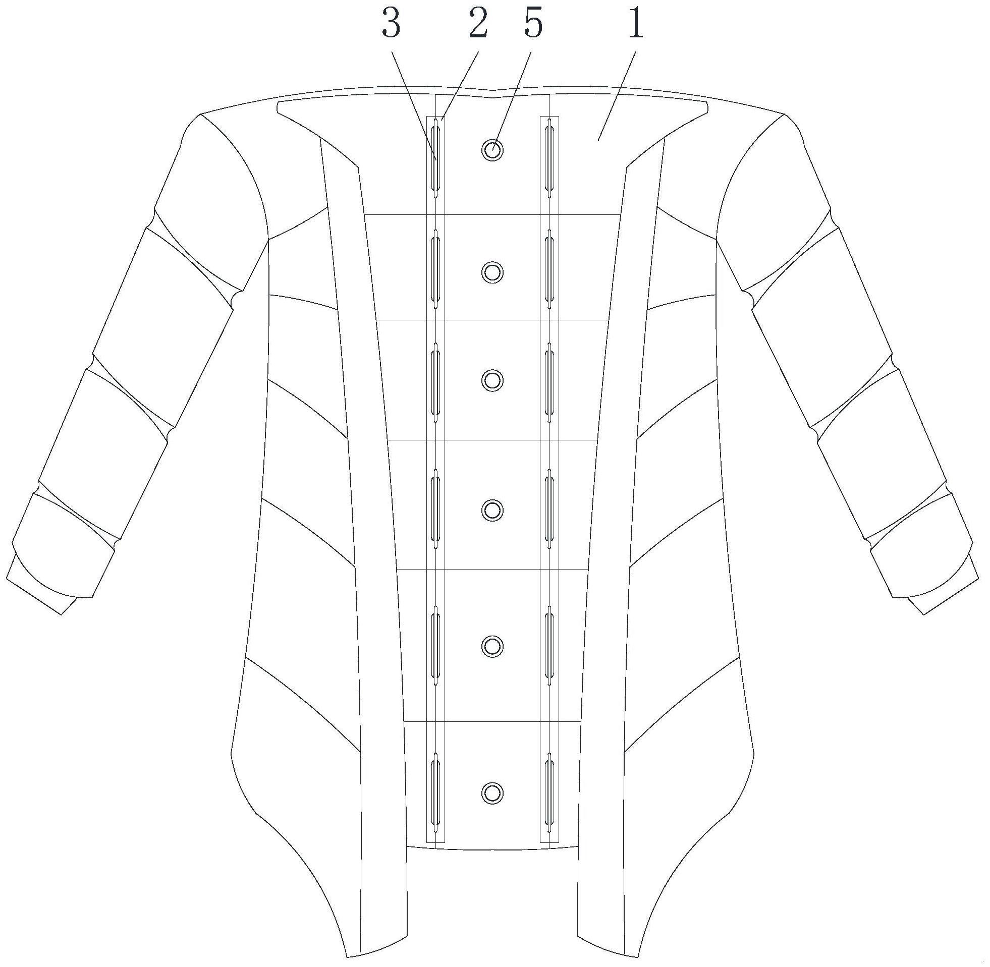 一种可自行调节羽绒量的羽绒服