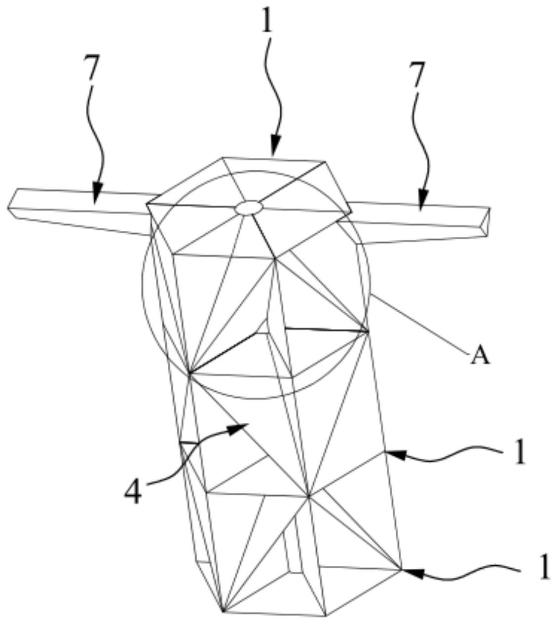 一种反射体桅杆