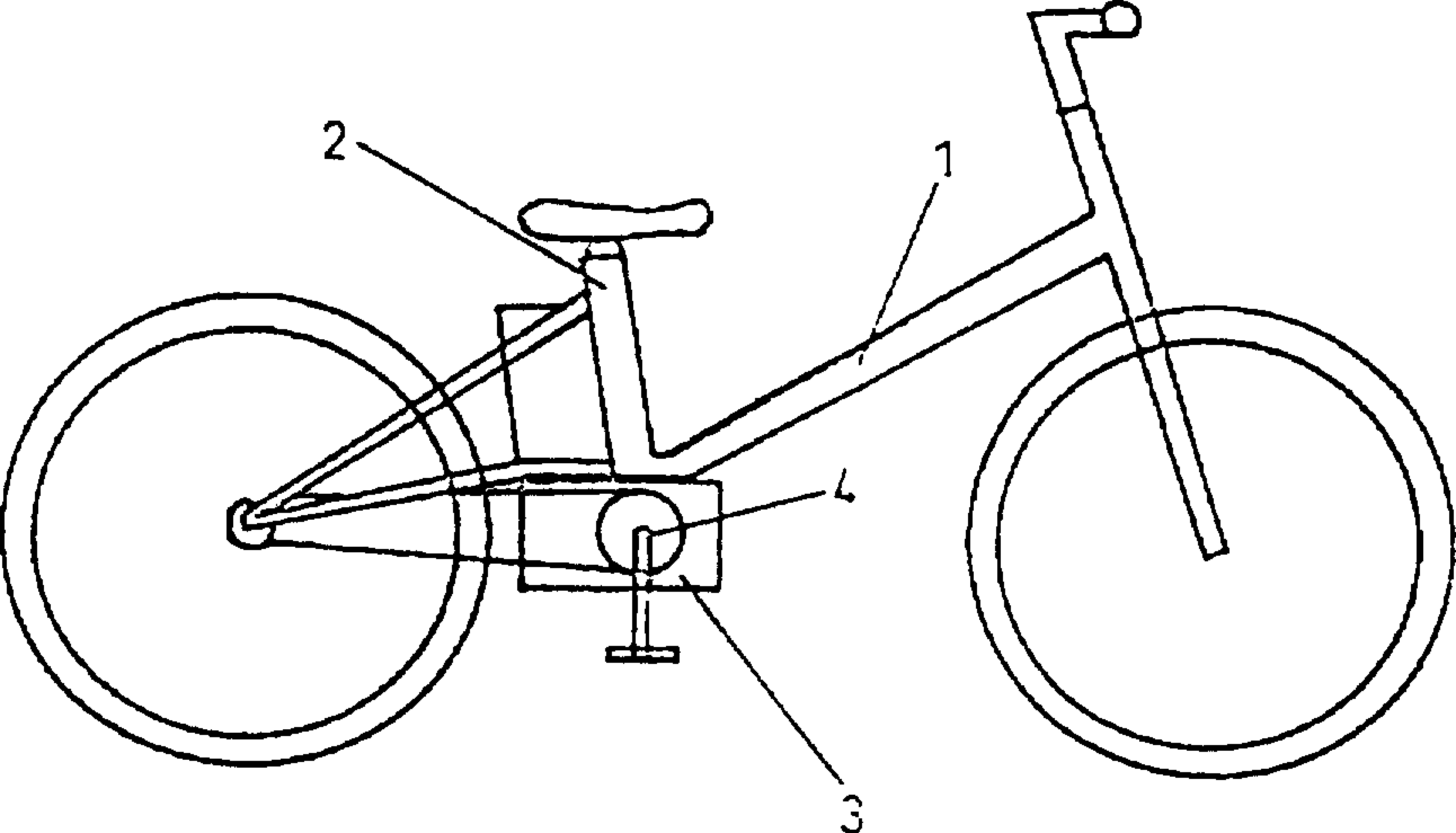 电动自行车简笔图片