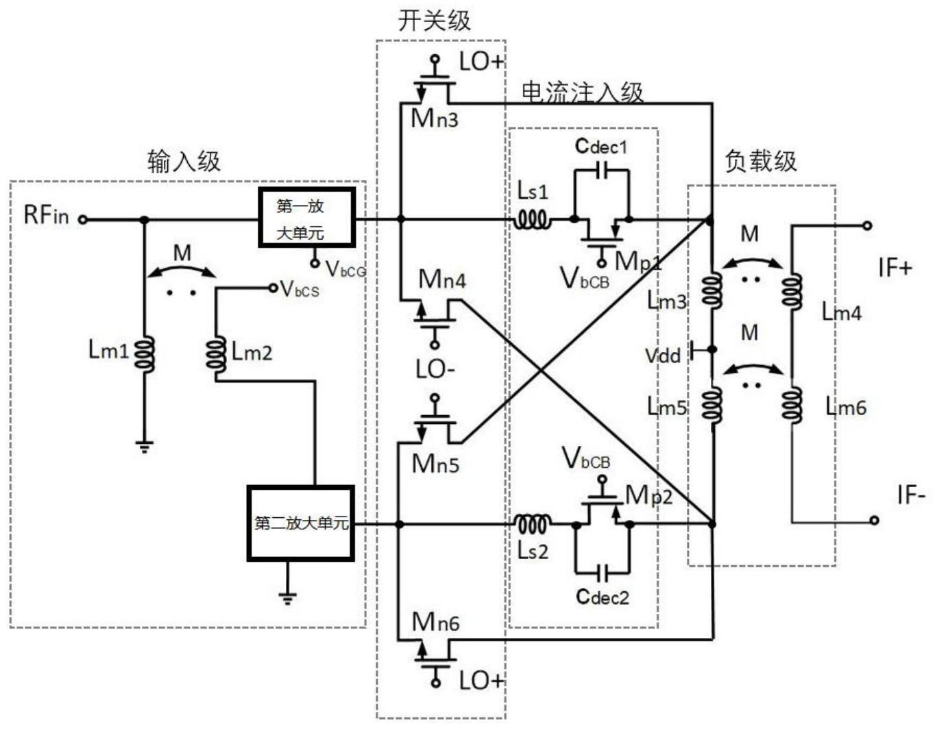 噪声相消的混频器电路,混频器及射频前端