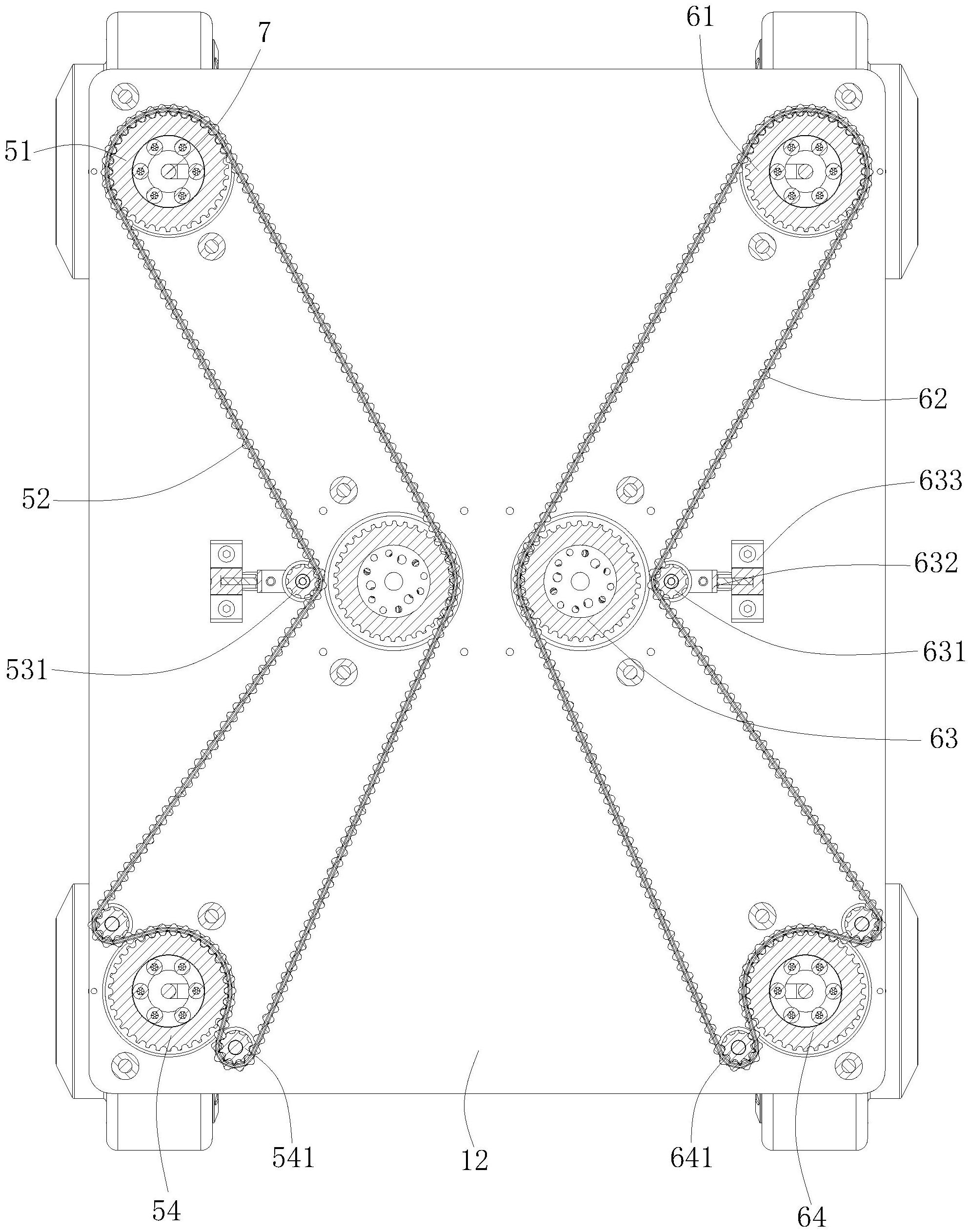 一种双驱动全向阿克曼转向同步控制机器人底盘
