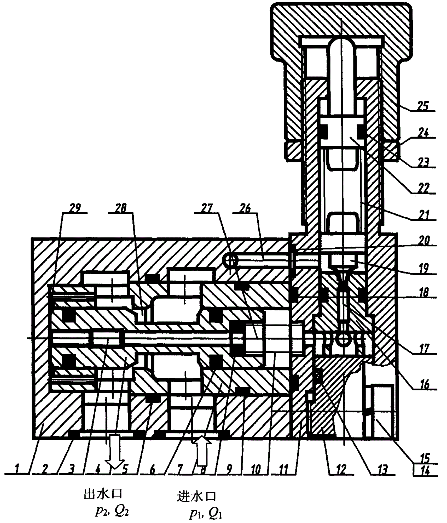 中高压先导式水压减压阀