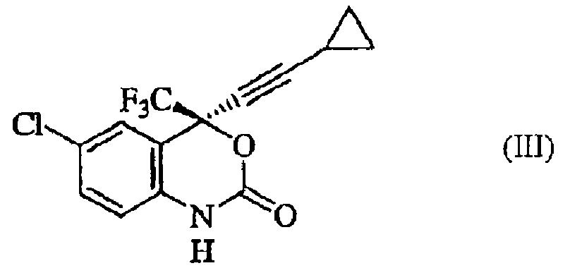 本發明提供了合成式(iii)(s)-6-氯-4-環丙基乙炔基-4-三氟甲基-1,4-二