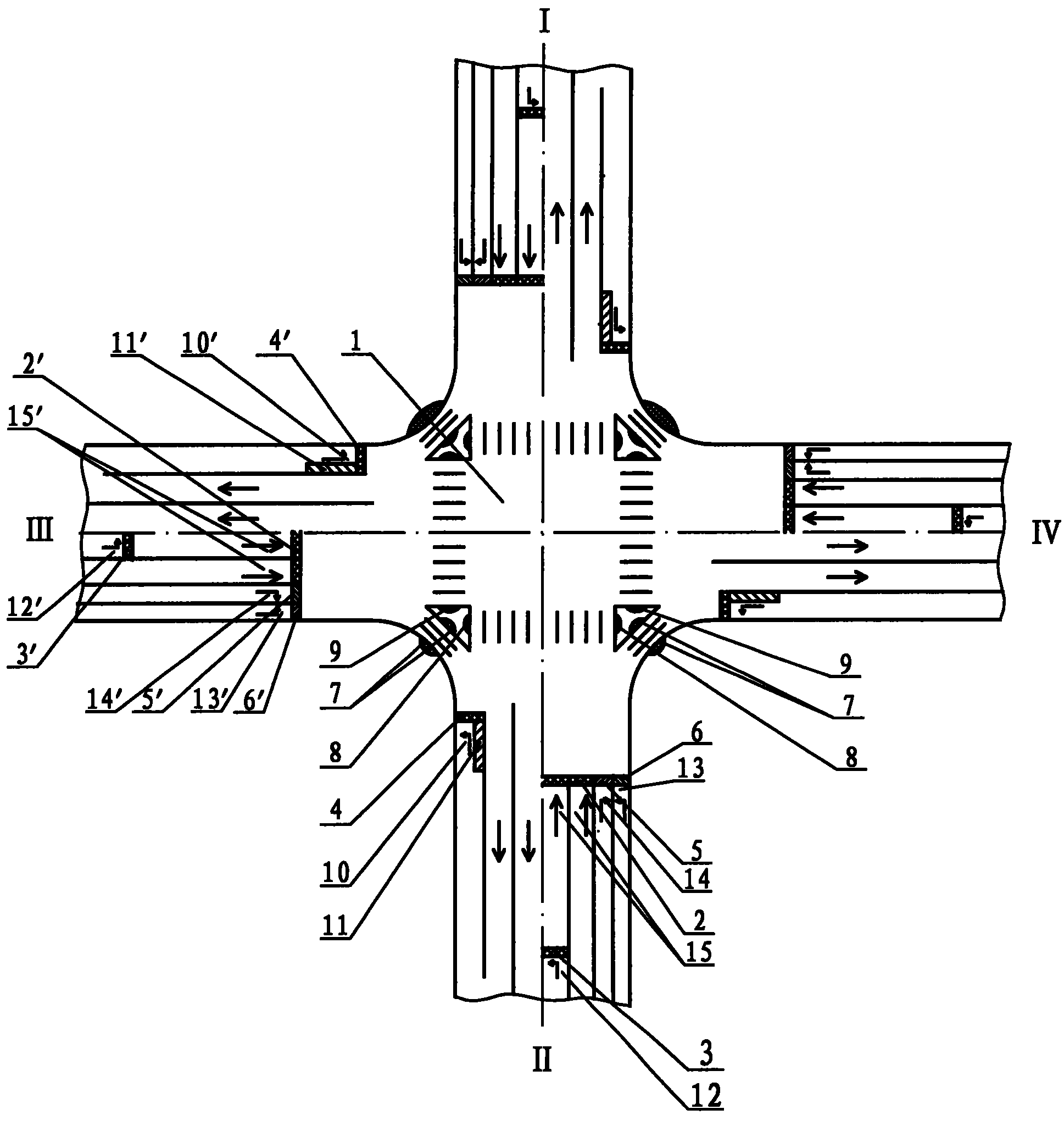 城市道路十字路口