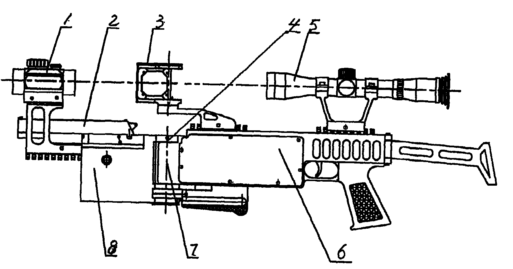 双反射镜式拐弯枪瞄准装置