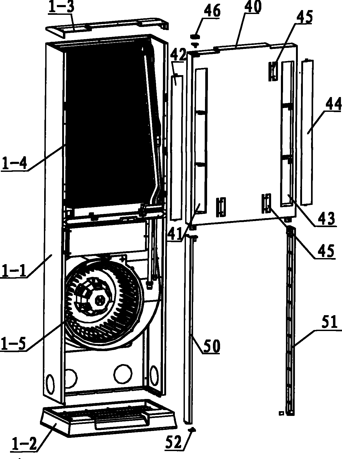 柜式空调内部结构图解图片