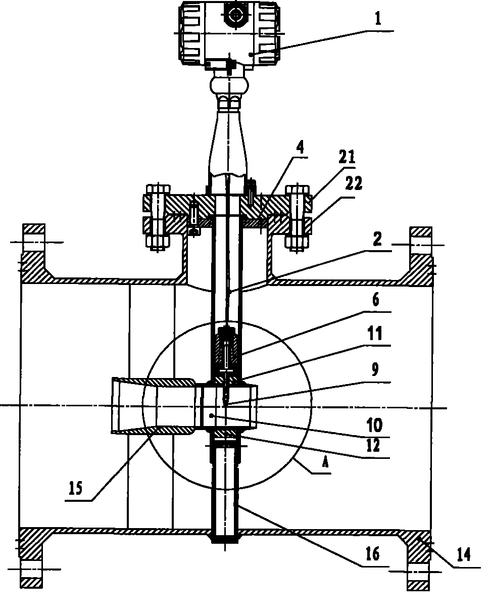 cn101334302b_大口径磁电涡街流量计有效