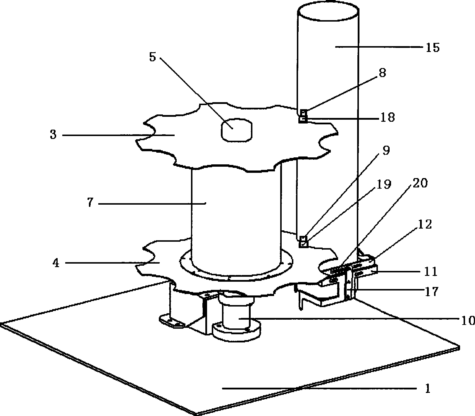 自动旋转冲击送料装置