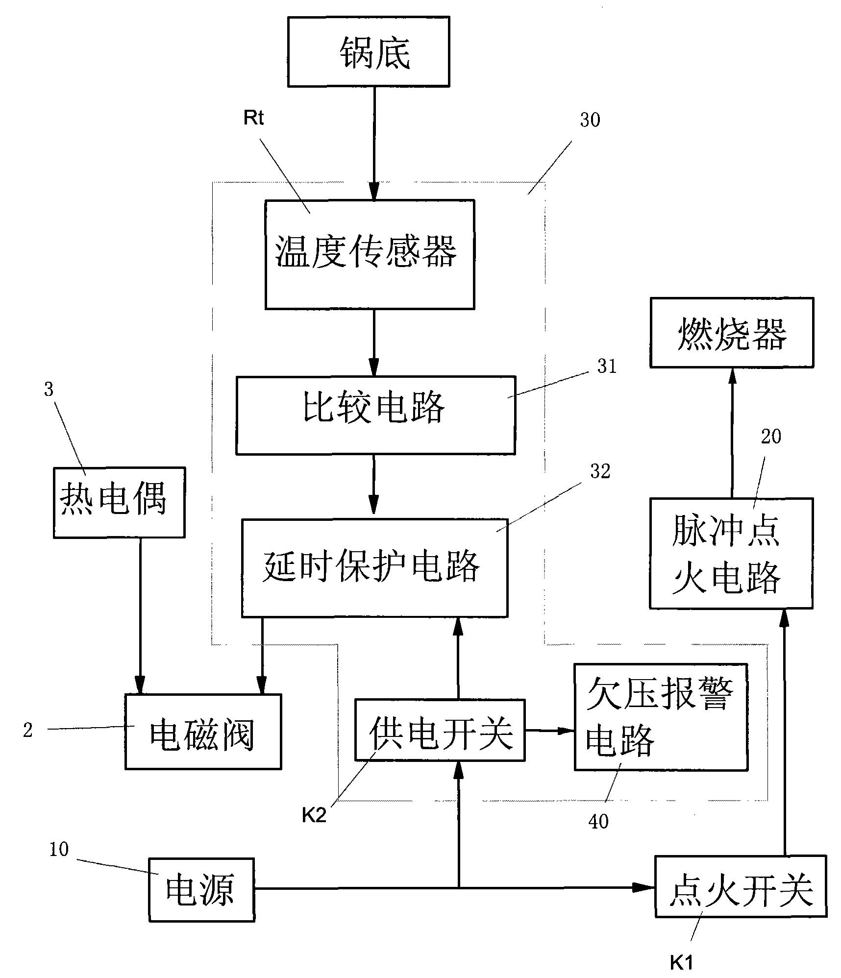 燃气灶电路图图片