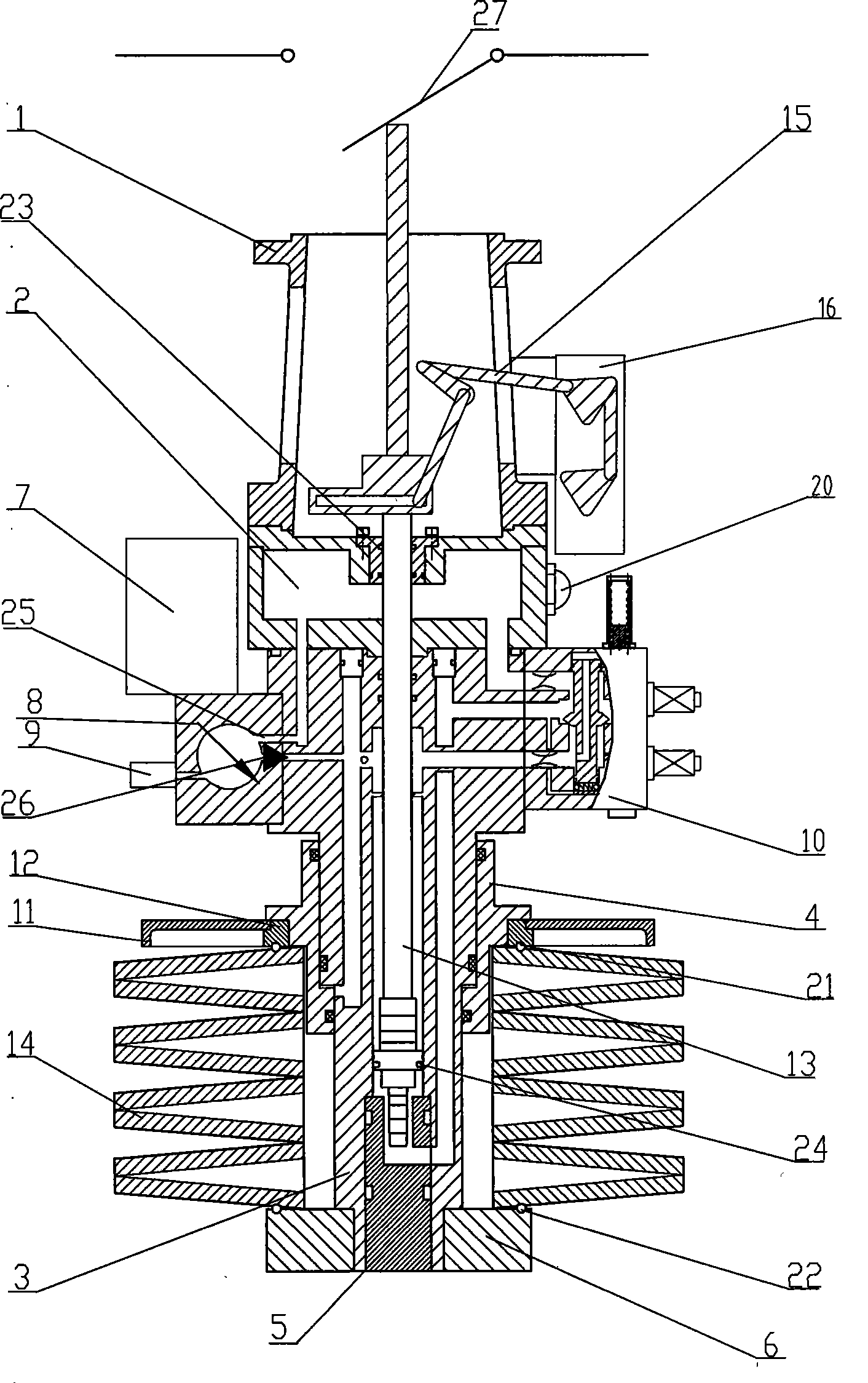 具有自卫能力的电磁液压阀型弹簧液压操动机构