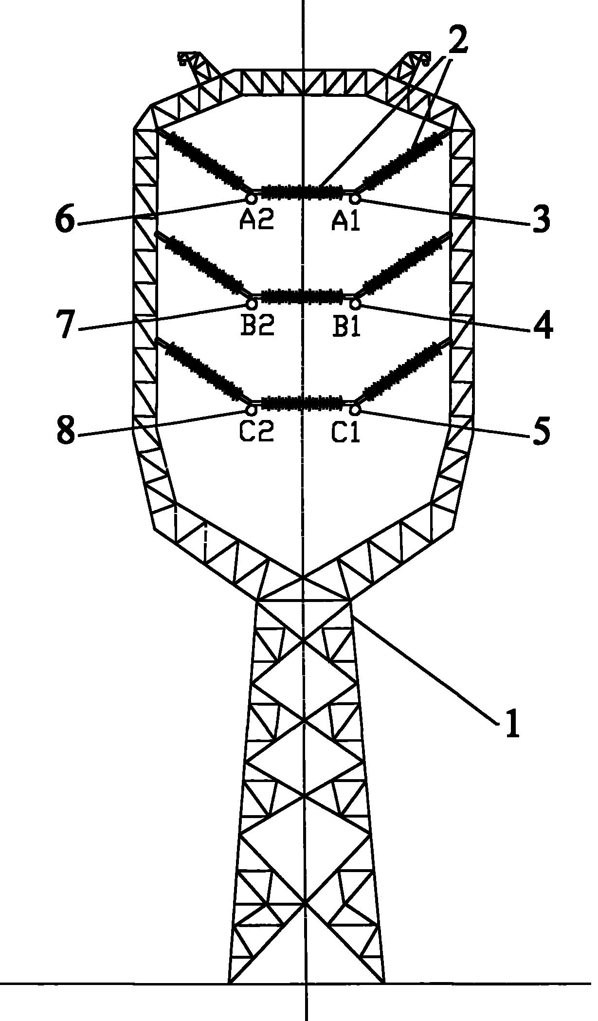 双回路输电线路,属于高压,超高压,特高压架空线路电能输送技术领域
