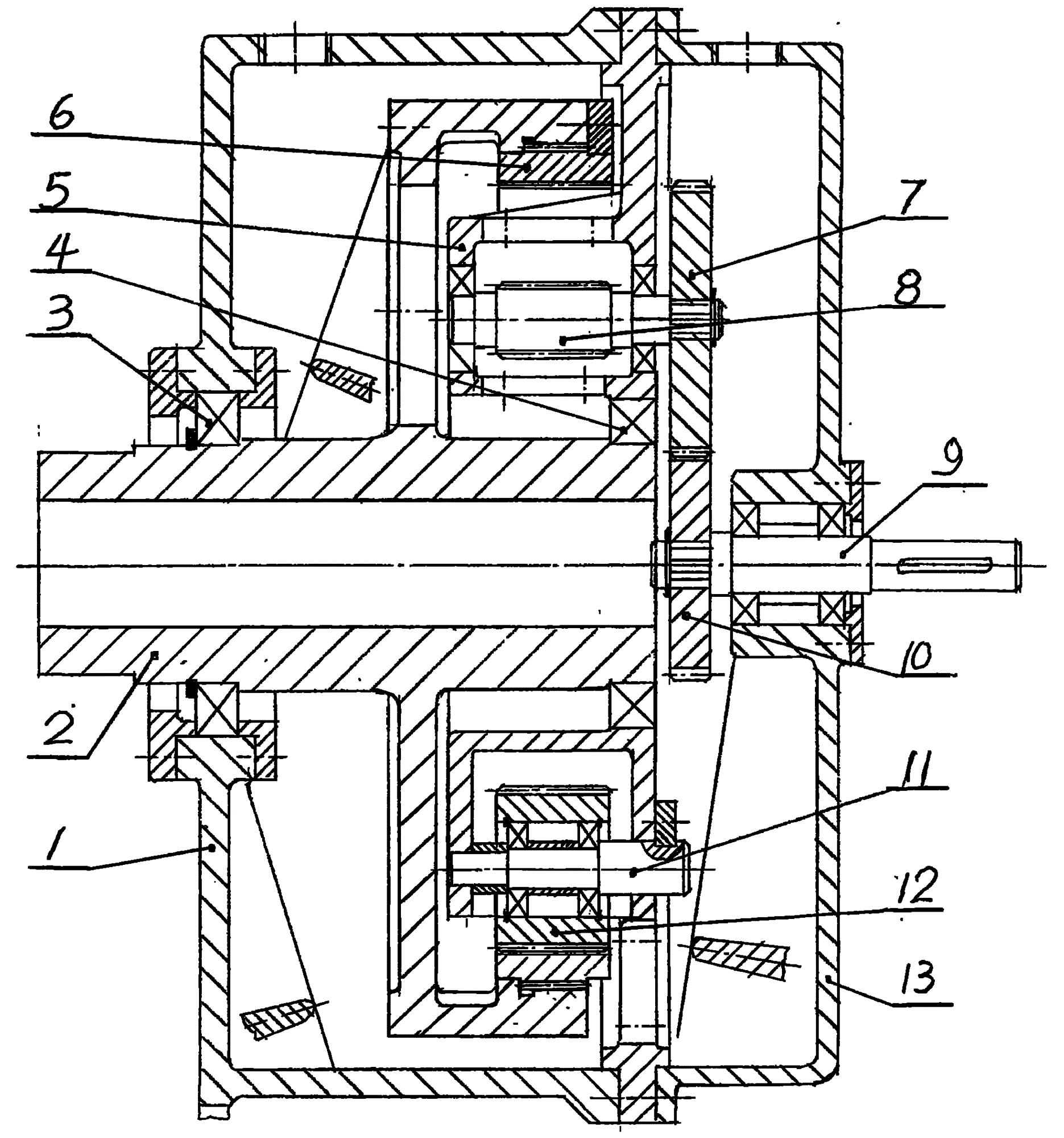 兆瓦级多分流风电增速箱