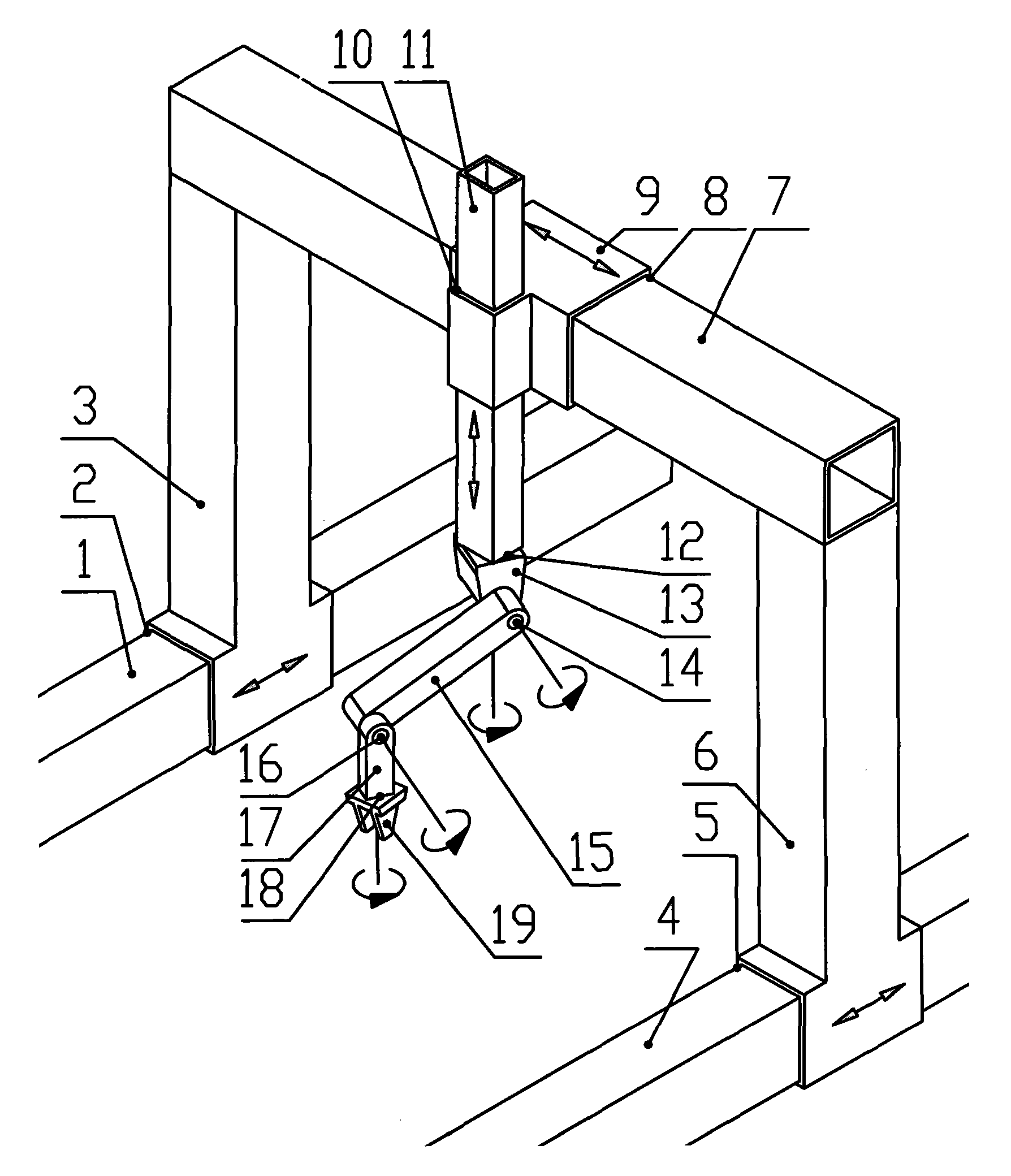 cn101559597b_多功能龙门式七轴工业机器人失效