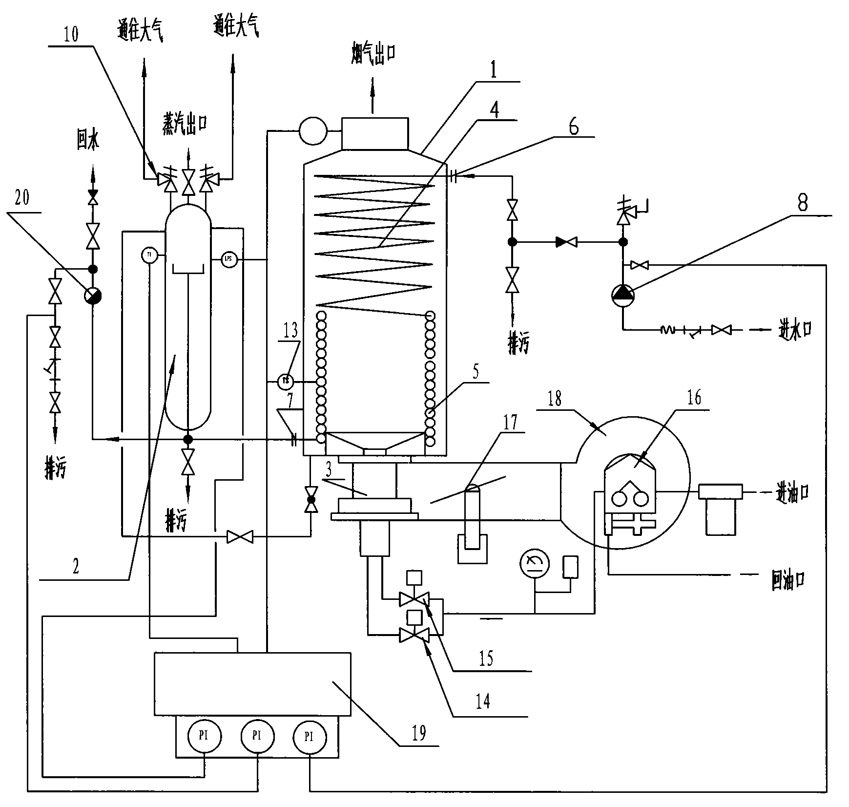 燃气蒸汽发生器原理图图片