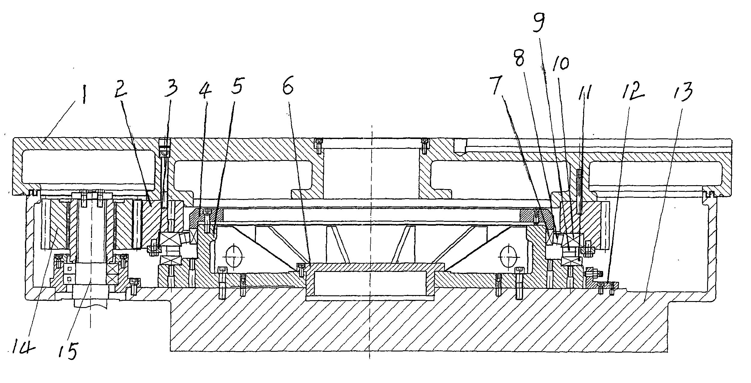 一种高精度立式工作转台