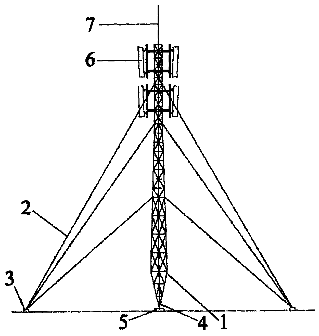 一种双脚拉线通讯塔专利_专利申请于2008-06-30_专利查询 - 天眼查