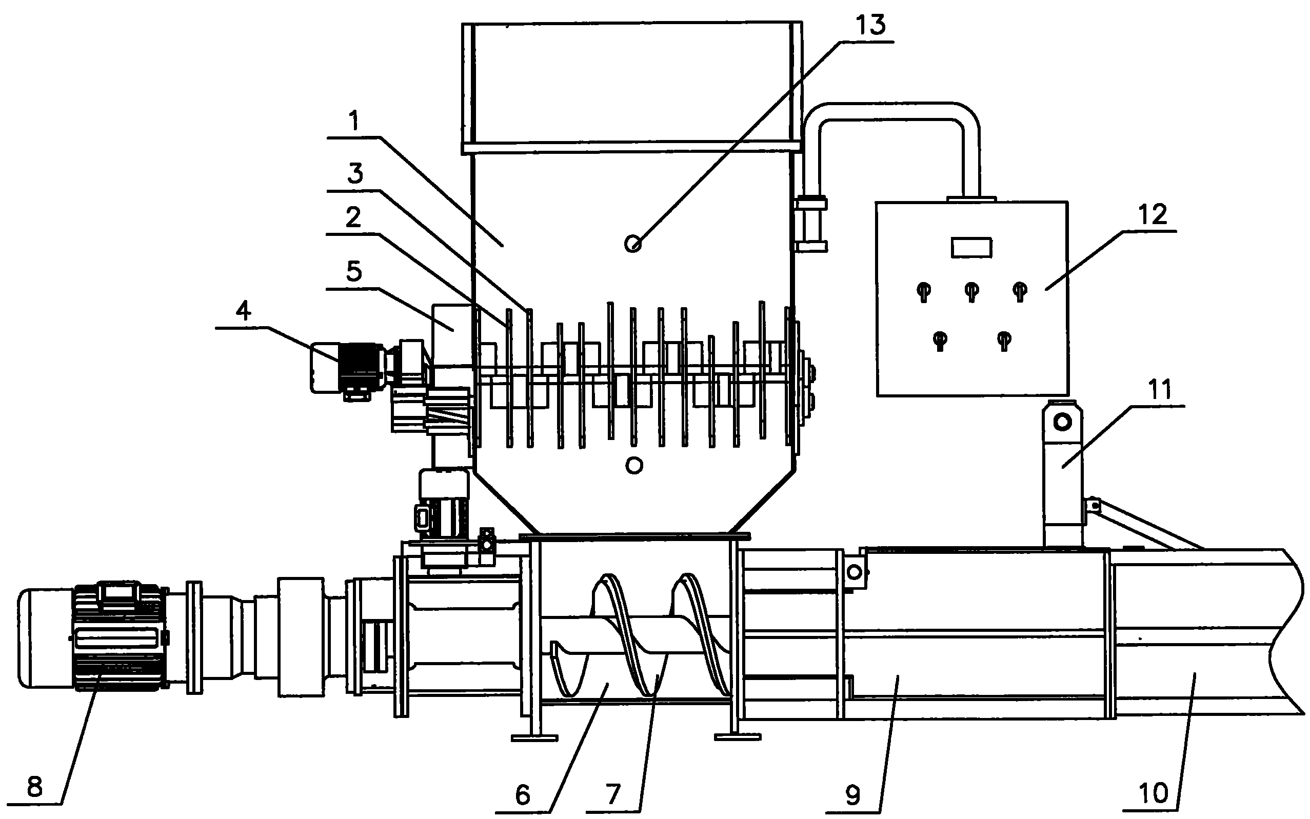一种用于回收废弃泡沫塑料的冷压机