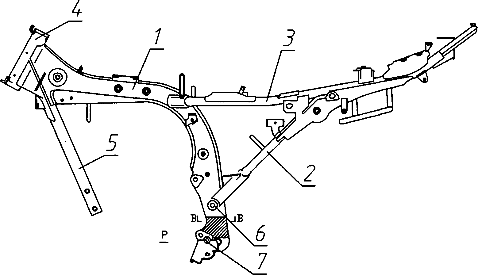 一种摩托车车架