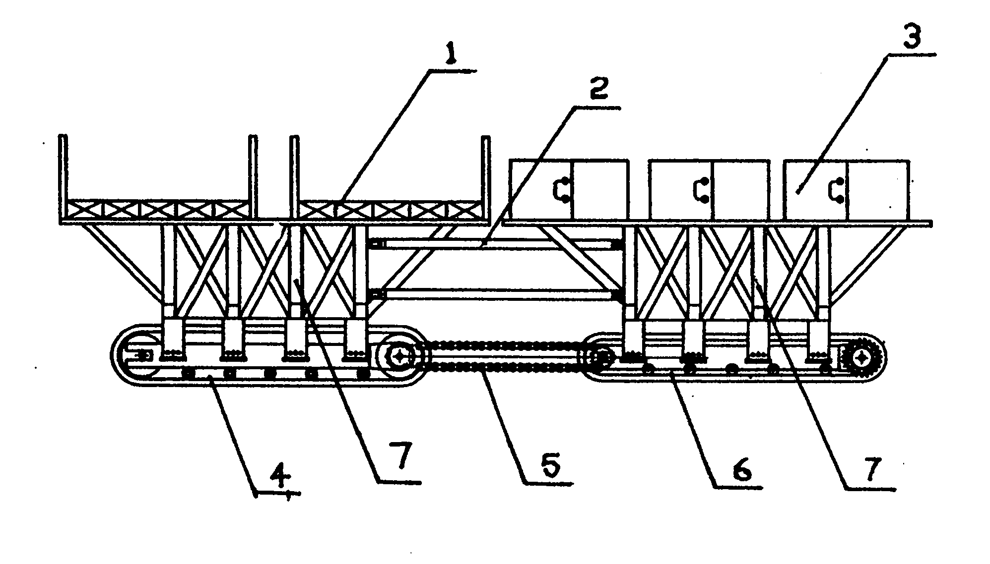 一种矿用巷道物料运输车
