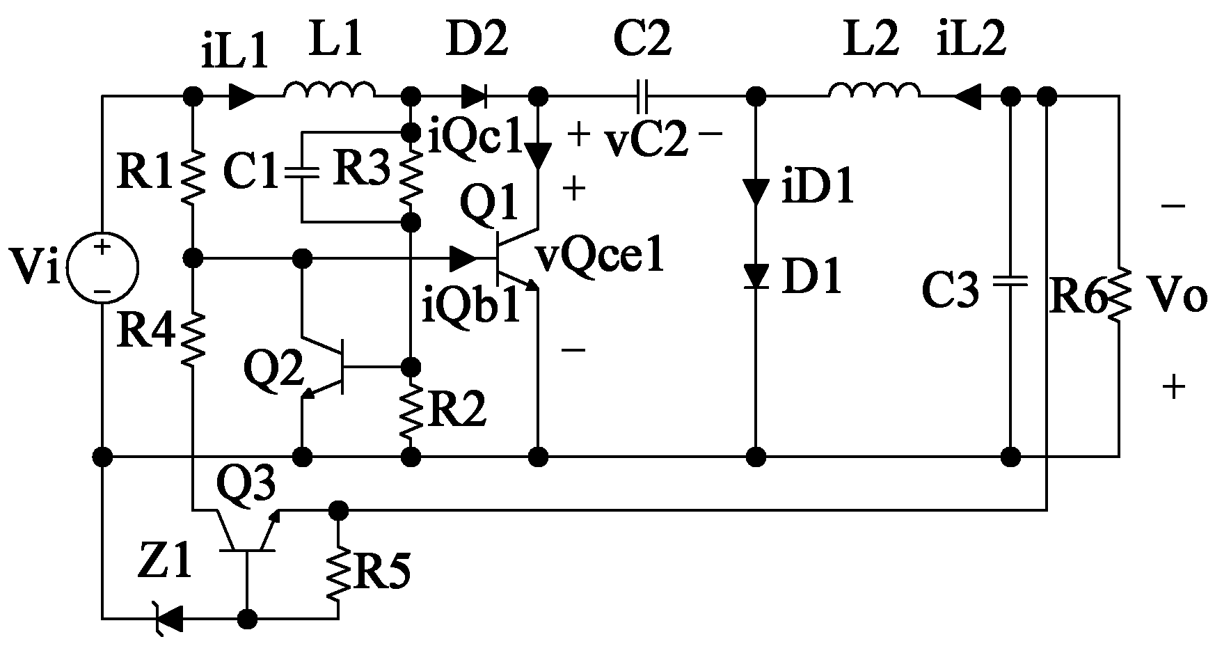 双极型晶体管型自激式cuk变换器