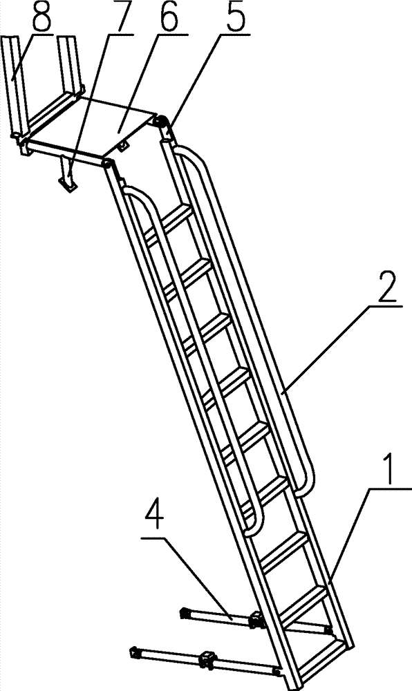 cn102199988a_具有轻便爬梯的加油装置