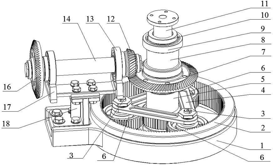 一种中小型直升机用主减速器