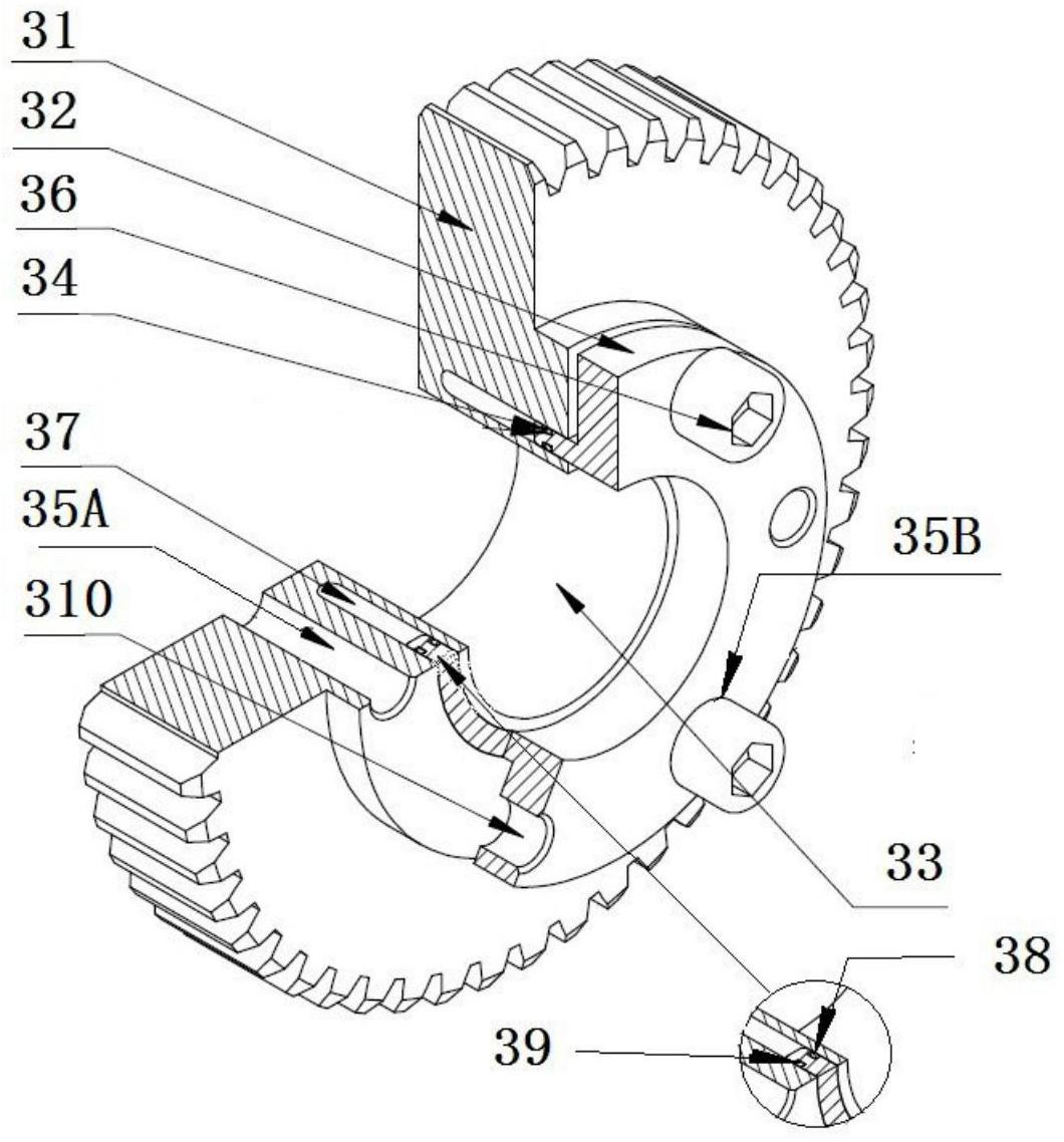 本发明实施例提供了一种齿轮,结构简洁,拆卸方便,且定位精度高