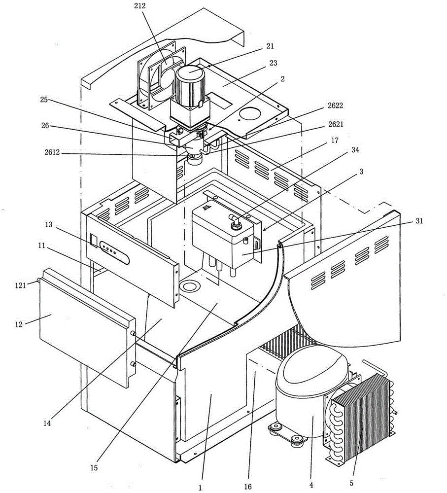 制冰机内部构造图片