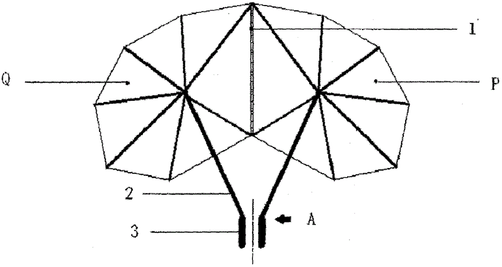 一种可分离的合体伞的使用方法及其结构