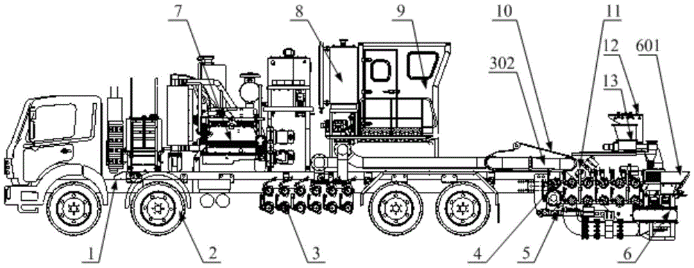 一种压裂混砂车