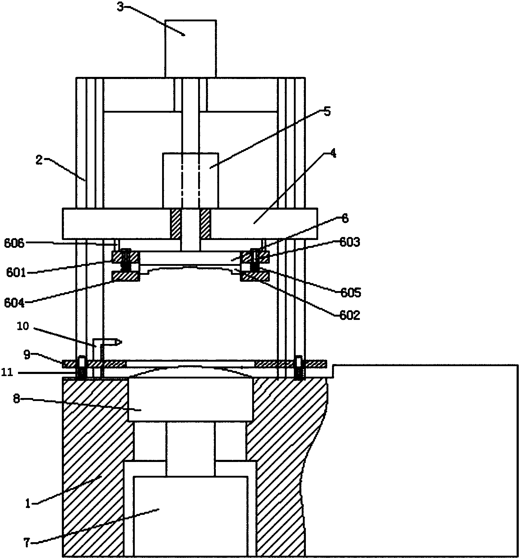 cn104624690b_一种太阳能热水器水箱端盖浮动挤压装置有效