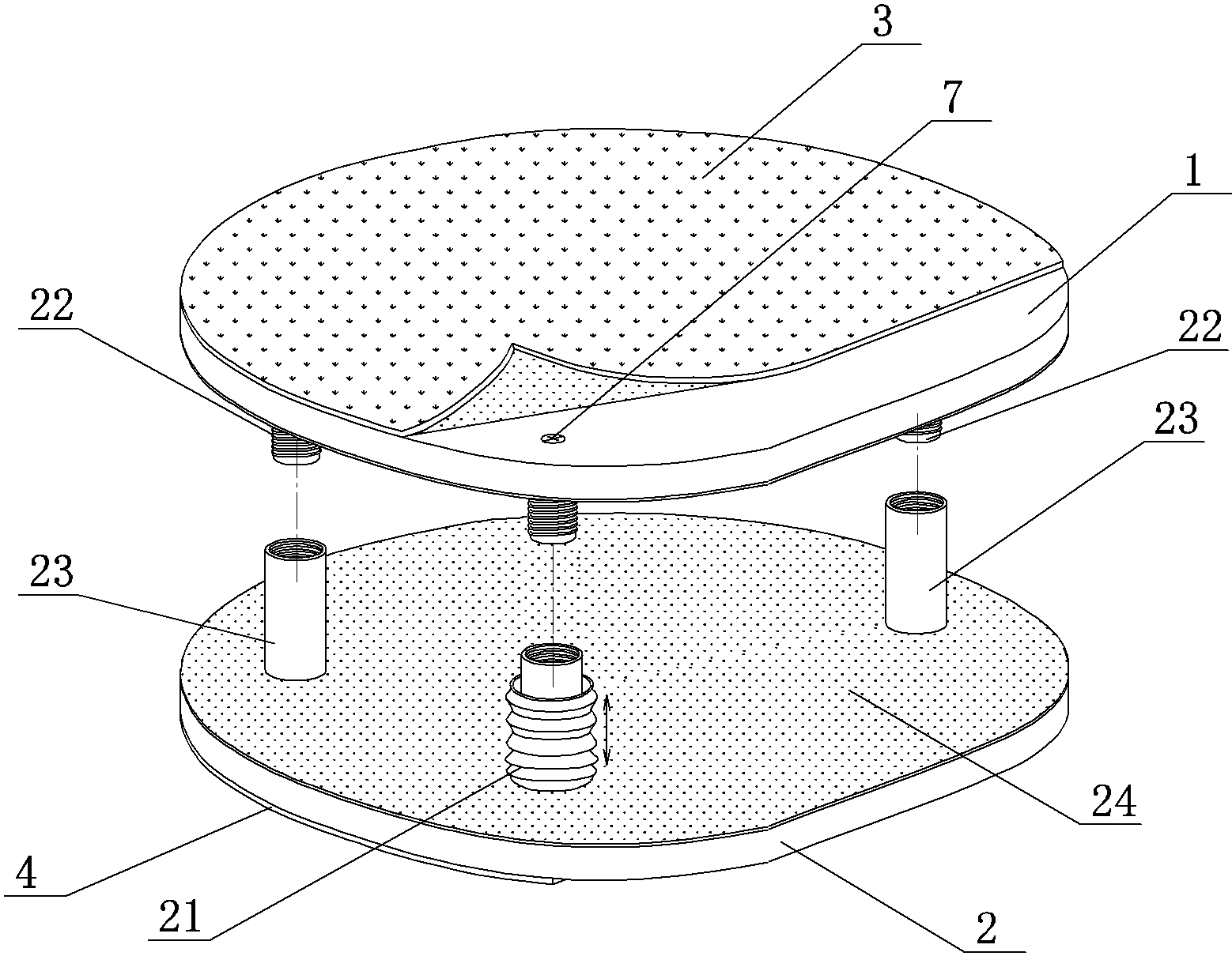 cn104759084b_双手通用调节式乒乓球拍失效