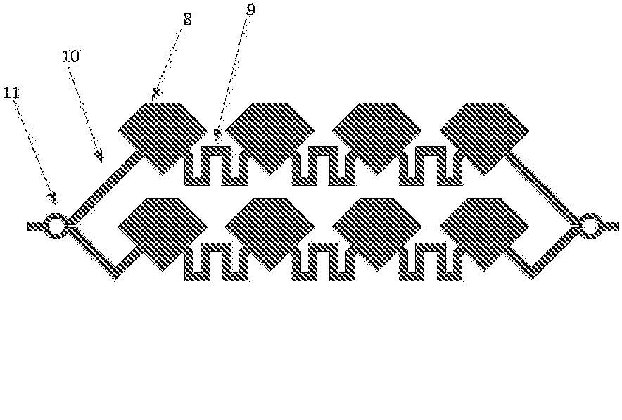一种左右旋圆极化可重构的微带行波天线阵