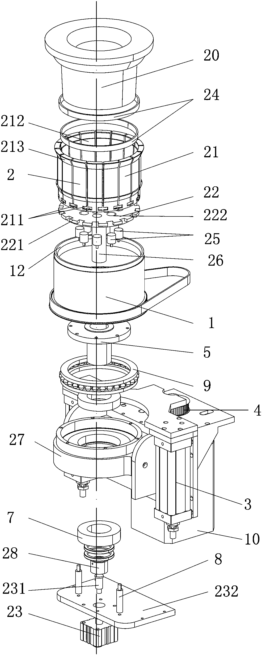一种异型陶瓷石膏模定位旋转装置