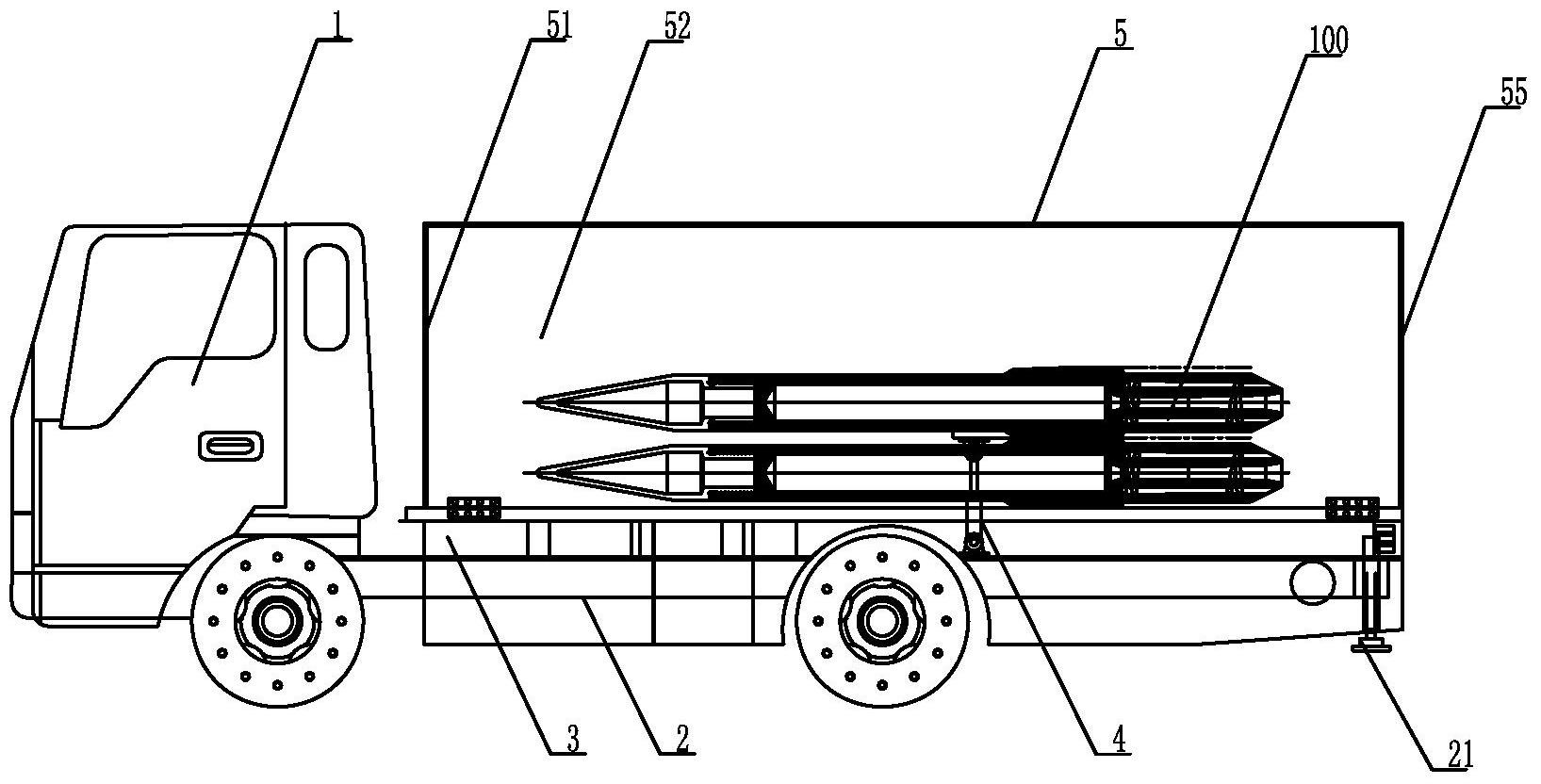 反侦察导弹发射车及控制方法