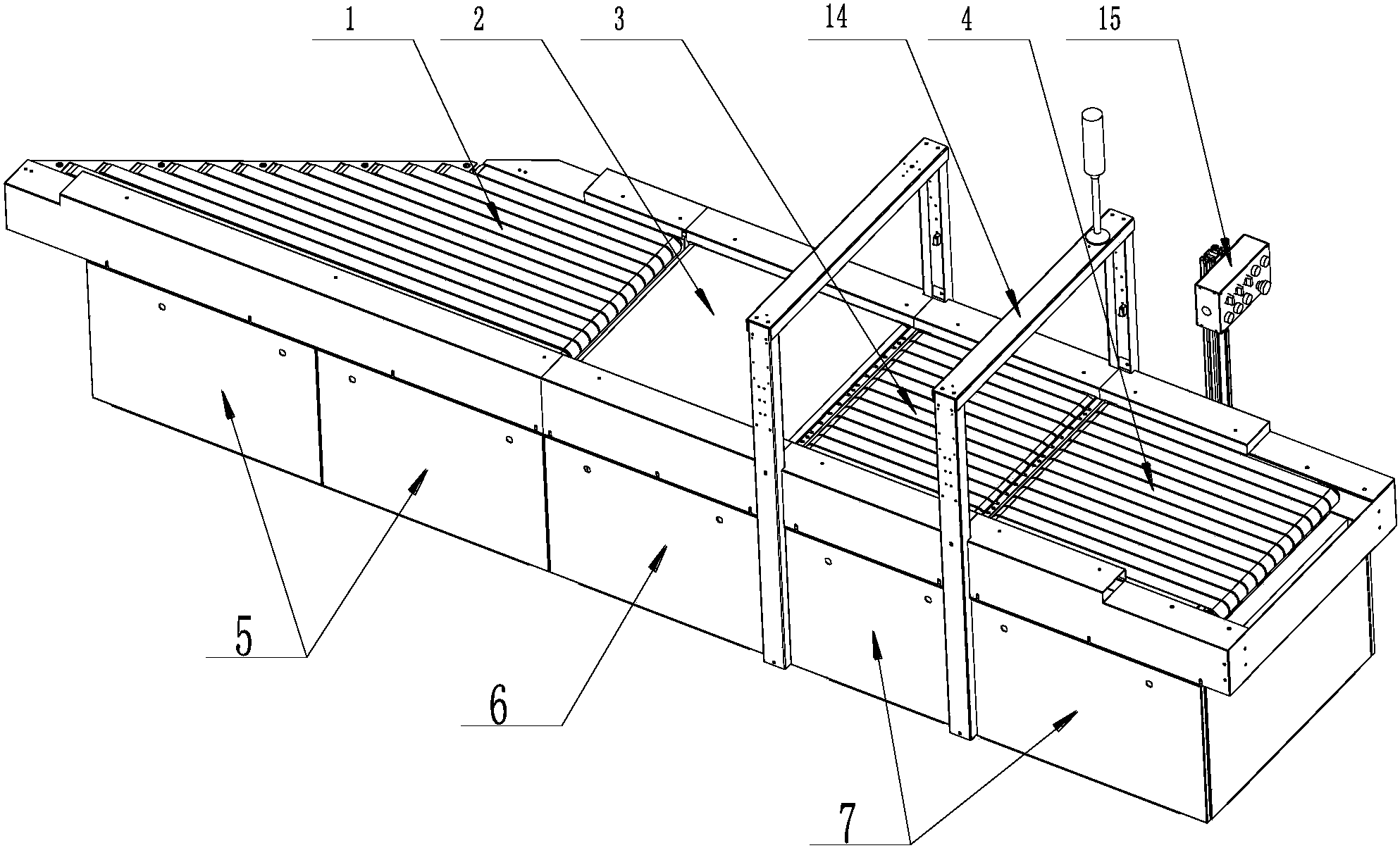 一种为交叉带分拣机配套的三段式供件台控制方法