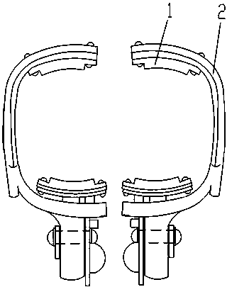 一种攀登覆冰电杆的脚扣