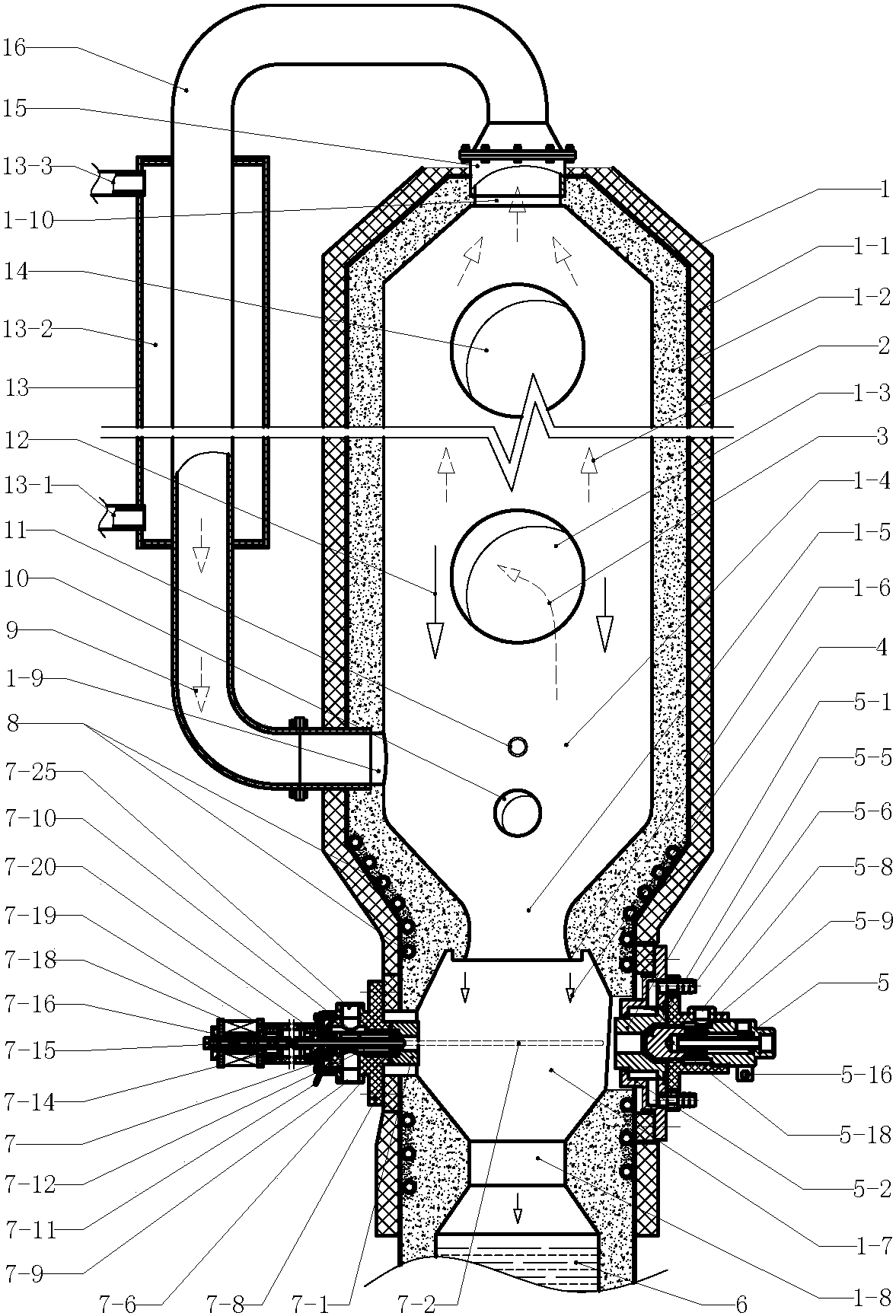 气化炉结构图图片